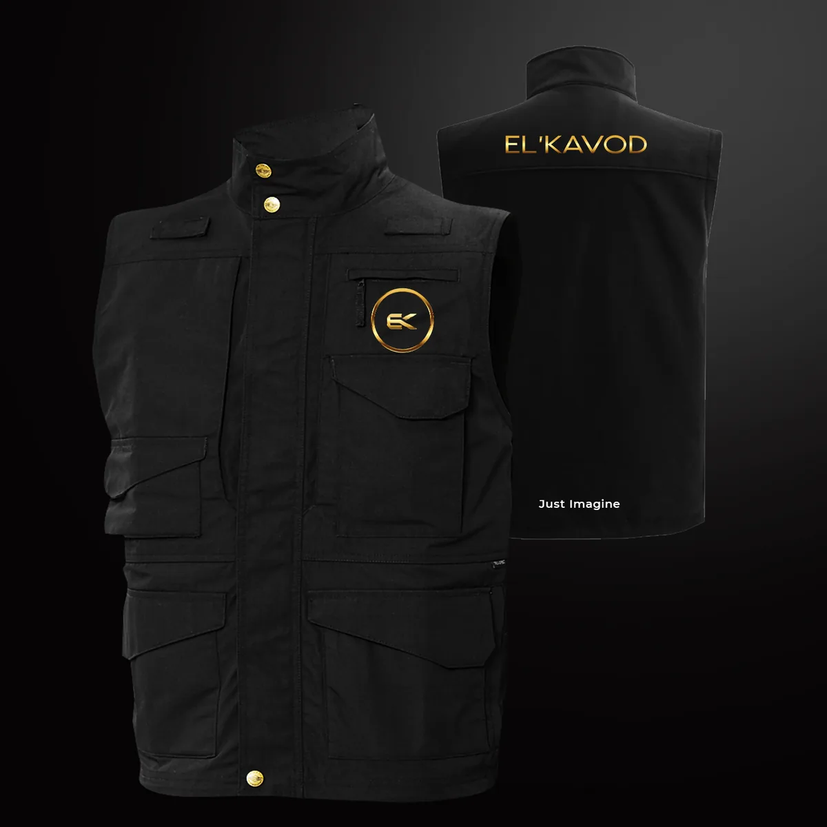 Black media vest